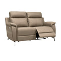 Comfortabele beige bank met uitschuifbare functie